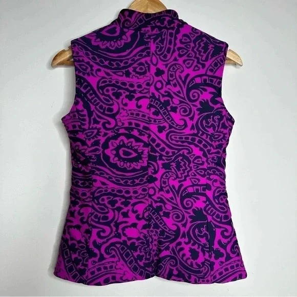 Jude Connally Long Sleeve Button Down Shirt and Quilted Vest Set Size Small - Picture 11 of 11